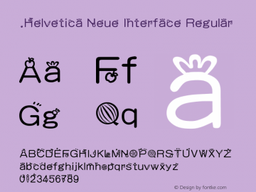 .Helvetica Neue Interface Regular 9.0d51e1图片样张