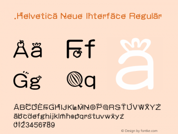 .Helvetica Neue Interface Regular 9.0d51e1图片样张