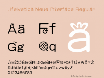 .Helvetica Neue Interface Regular 9.0d51e1图片样张