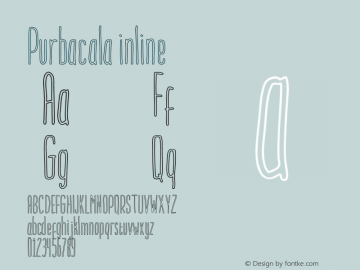 Purbacala inline Unknown Font Sample