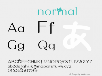 序属三秋 normal Version 0.2.0-beta Font Sample