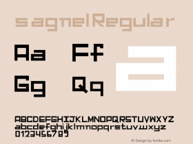 s agnel Regular Unknown Font Sample