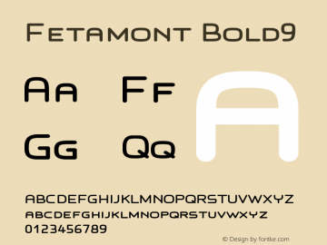 Fetamont Bold9 Version 1.5图片样张