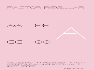 Factor Regular 1图片样张