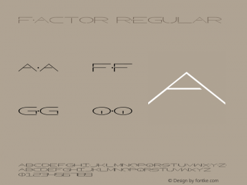 Factor Regular 1图片样张