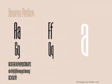 Nouveau Medium Version 001.000 Font Sample