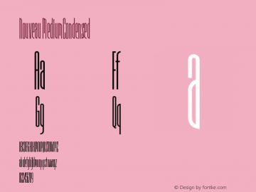 Nouveau MediumCondensed Version 001.000图片样张