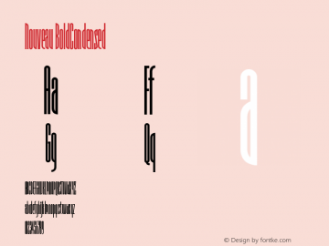 Nouveau BoldCondensed Version 001.000图片样张