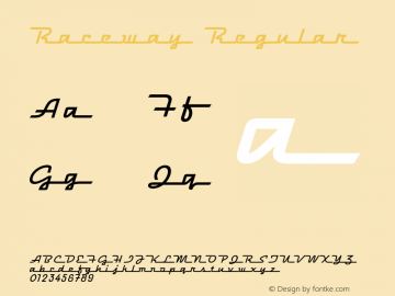 Raceway Regular 001.000图片样张