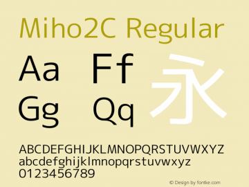 Miho2C Regular Version 1.061图片样张