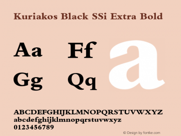 Kuriakos Black SSi Extra Bold 001.000图片样张