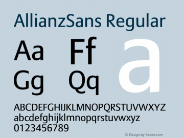 AllianzSans Regular 001.000图片样张