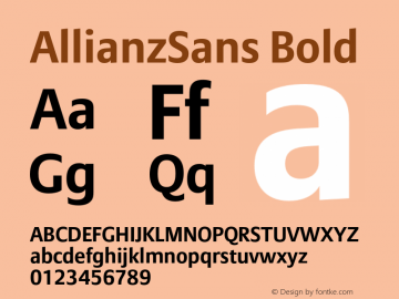 AllianzSans Bold 001.000图片样张