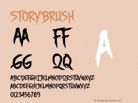 StoryBrush ☞ Version 1.000 | Full Version;com.myfonts.majestype.story-brush.regular.wfkit2.44yG图片样张