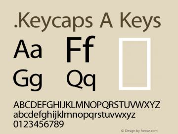 .Keycaps A Keys 10.0d12e1 Font Sample