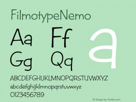 FilmotypeNemo ☞ Version 2.000;com.myfonts.filmotype.nemo.filmotype-nemo.wfkit2.3G2c Font Sample