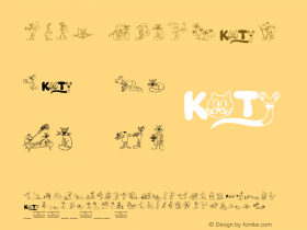 Koty Regular Version 1.00; February 26, 2000 Font Sample