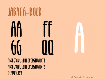 Jabana-Bold ☞ Version 1.000;com.myfonts.nils-types.jabana.bold.wfkit2.47Ya图片样张