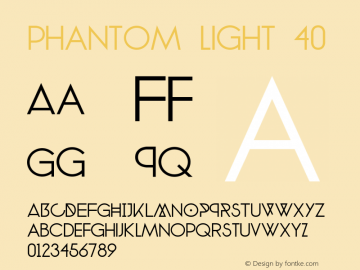 phantom light 40 Version 1.0图片样张