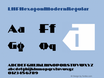 LHFHexagonModernRegular ☞ (1.0) #License#;com.myfonts.letterheadfonts.lhf-hexagon-modern.regular.wfkit2.3Sse图片样张