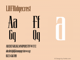 LHFRidgecrest ☞ (1.1);com.myfonts.letterheadfonts.lhf-ridgecrest.regular.wfkit2.3QKJ Font Sample