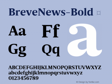 BreveNews-Bold ☞ Version 1.001;PS 001.001;hotconv 1.0.70;makeotf.lib2.5.58329;com.myfonts.easy.dstype.breve-news.bold.wfkit2.version.4i1S Font Sample