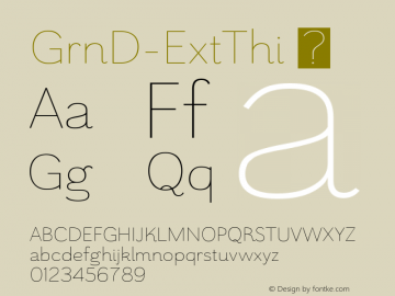GrnD-ExtThi ☞ Version 1.000;com.myfonts.insigne.grenale-2.ext-thin.wfkit2.4587 Font Sample