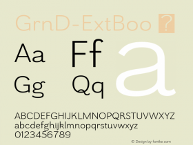 GrnD-ExtBoo ☞ Version 1.000;com.myfonts.insigne.grenale-2.ext-book.wfkit2.457W Font Sample