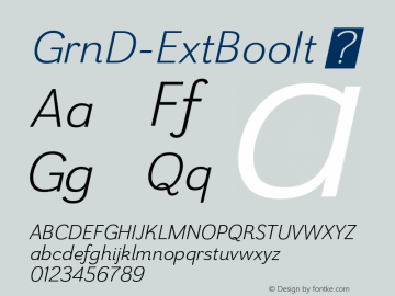 GrnD-ExtBooIt ☞ Version 1.000;com.myfonts.easy.insigne.grenale-2.ext-book-italic.wfkit2.version.457X图片样张