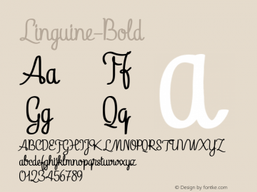 Linguine-Bold ☞ Version 1.000;com.myfonts.fenotype.linguine.bold.wfkit2.3vVp图片样张