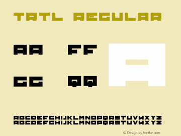 TRTL Regular Version 1.00图片样张