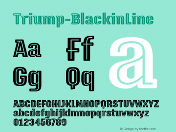 Triump-BlackinLine ☞ 1.000;com.myfonts.easy.latinotype.triump.black-inline.wfkit2.version.4k8K图片样张