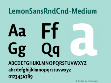 LemonSansRndCnd-Medium ☞ Version 2.001;com.myfonts.easy.type-department.td-lemon-sans.rounded-cnd-medium.wfkit2.version.4k1N Font Sample