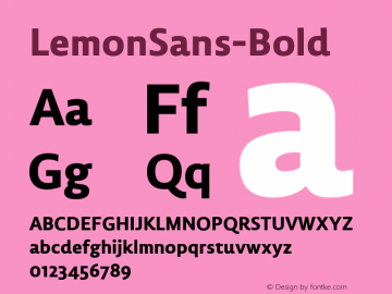 LemonSans-Bold ☞ Version 2.001;com.myfonts.easy.type-department.td-lemon-sans.bold.wfkit2.version.4k1i图片样张