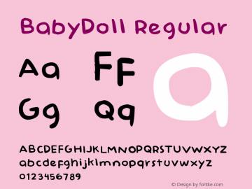 BabyDoll Regular Version 1.00 April 11, 2011, initial release图片样张