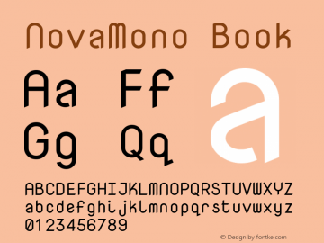 NovaMono Book Version 1.2图片样张