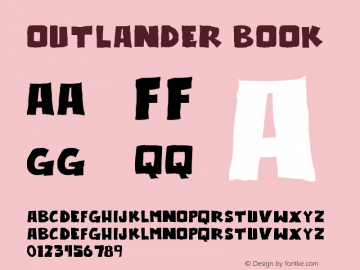 outlander Book Version 1.00 June 19, 2011, Font Sample