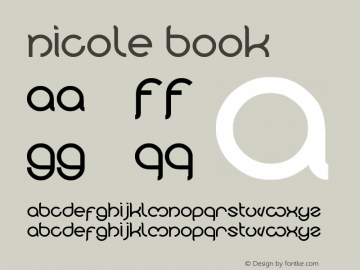 nicole Book Version 1.00 February 5, 201 Font Sample