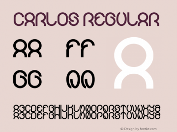 carlos Regular Version 1.00 July 23, 2011, initial release Font Sample