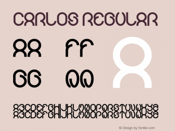 carlos Regular Version 1.00 November 5, 2011, initial release Font Sample