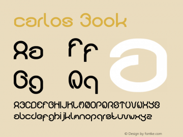 carlos Book Version 1.00 April 3, 2012, Font Sample