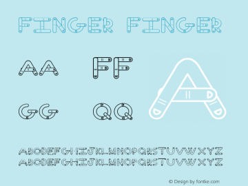 Finger Finger Unknown Font Sample