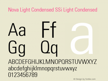 Nova Light Condensed SSi Light Condensed 001.000图片样张