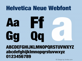 Helvetica Neue Webfont  This is a protected webfont and is intended for CSS @font-face use ONLY. Reverse engineering this font is strictly prohibited. Font Sample