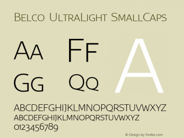 Belco UltraLight SmallCaps 1.001图片样张