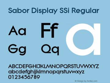 Sabor Display SSi Regular 001.001图片样张