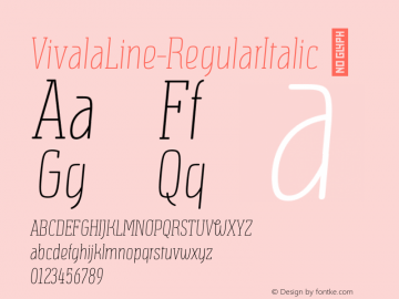 VivalaLine-RegularItalic ☞ Version 2.006;com.myfonts.easy.johannes-hoffmann.vivala-line.italic.wfkit2.version.4kMj图片样张