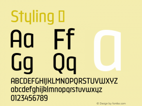 Styling ☞ Version 1.000;com.myfonts.easy.los-andes.styling.regular.wfkit2.version.4mit Font Sample