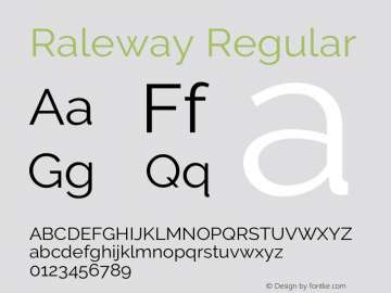 Raleway Regular Version 3.000g; ttfautohint (v1.5) -l 8 -r 28 -G 28 -x 14 -D latn -f cyrl -w G -c -X 