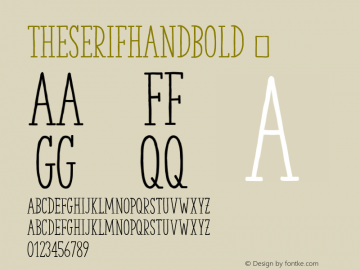 TheSerifHandBold ☞ 2.000;com.myfonts.easy.la-goupil.the-serif-hand.bold.wfkit2.version.468A图片样张